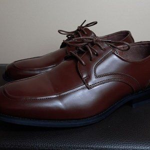 Stacy Adams Mens Calhoun Moc Toe Oxford Brown Dress Shoes size 10.5 W